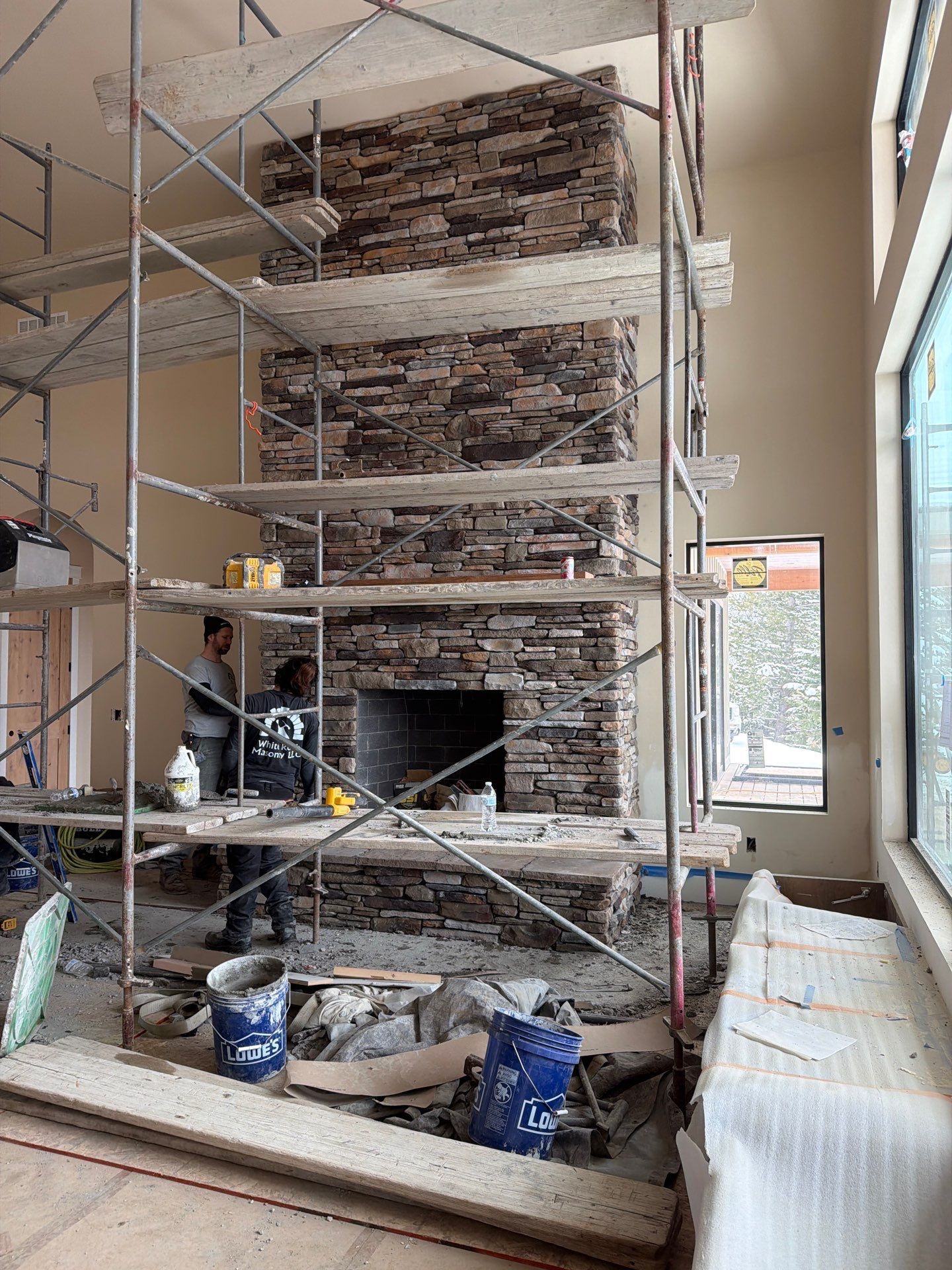The Gathering House, The great-room fireplace