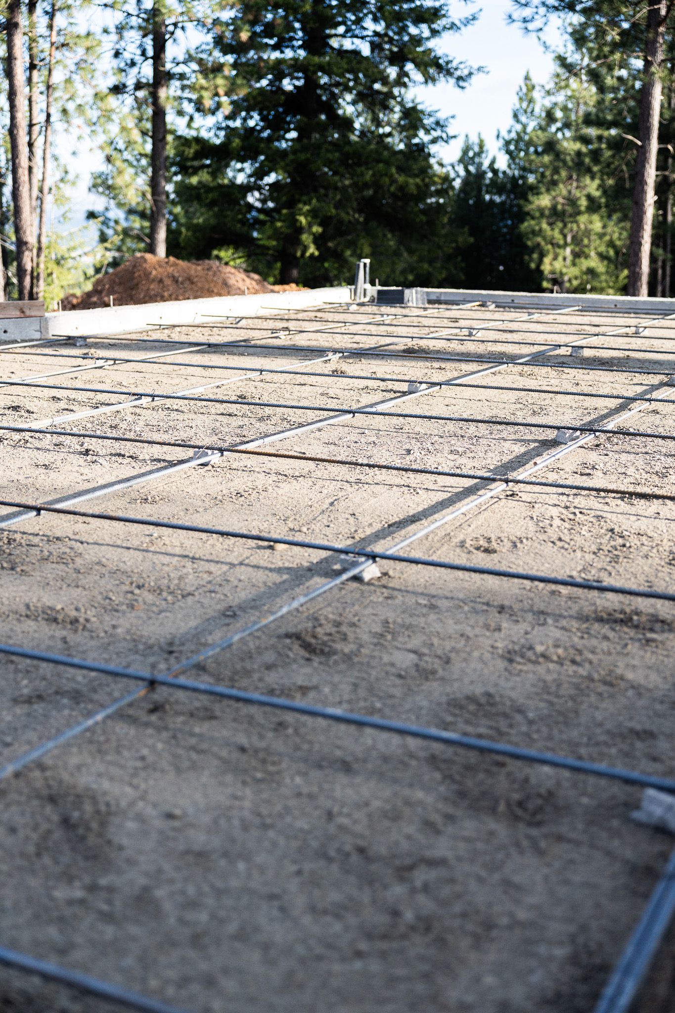 The Tamarack Vista, Slab prep