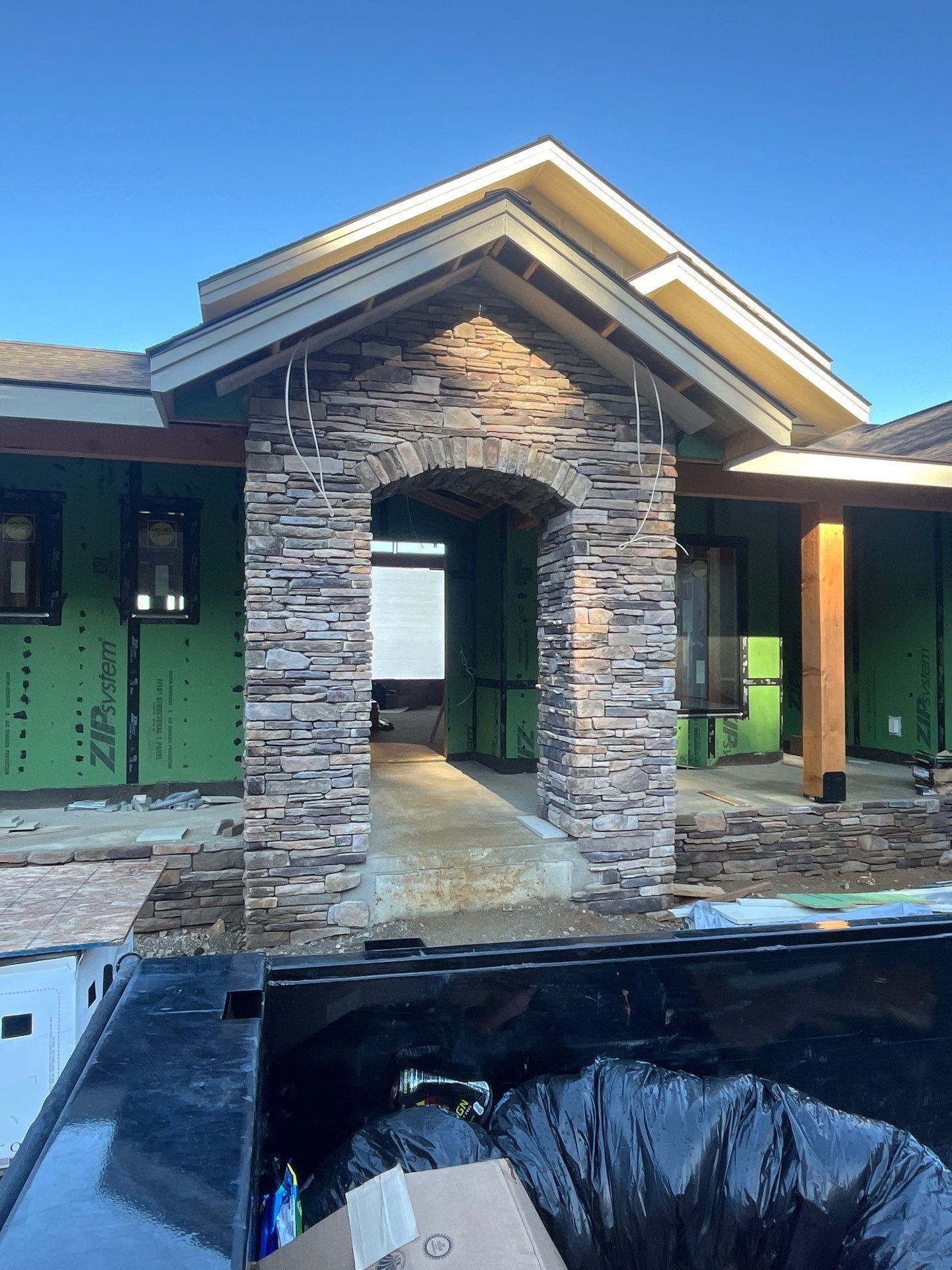 The Gathering House, The stone entry